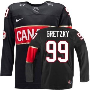 Olympic Hockey Wayne Gretzky Authentic Herren Schwarz – Team Canada #99 3rd 2014